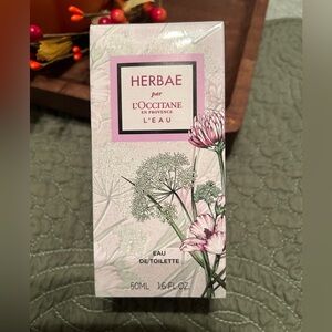 L'OCCITANE Herbae Eau de Parfum Box with Green and Pink Accents